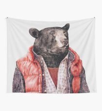 Black Bear Wall Tapestry