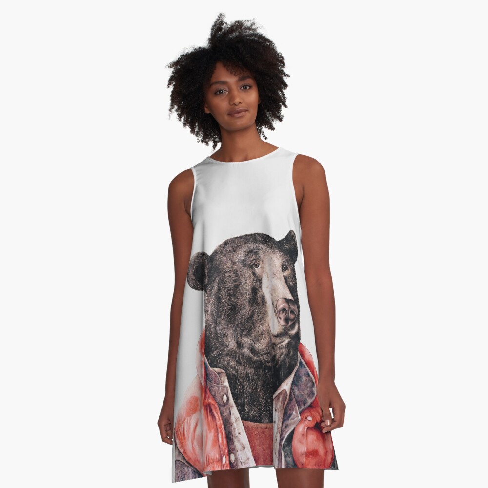 Item preview, A-Line Dress designed and sold by AnimalCrew.
