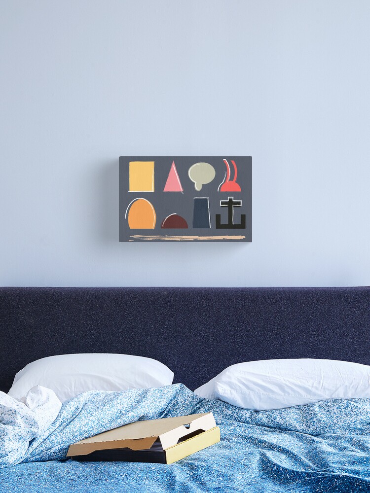 Thumbnail 1 of 3, Canvas Print, Minimalist Spongebob designed and sold by -Aye.