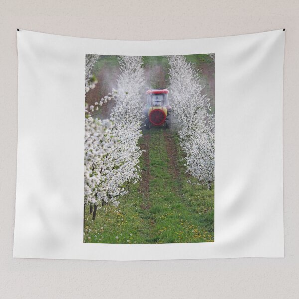 Item preview, tractor sprays insecticide in orchard agriculture designed and sold by goceris.