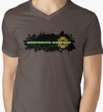 Corporate Warfare $ Men's V-Neck T-Shirt