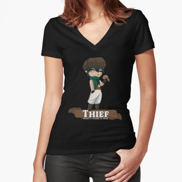 Thief: What's Yours is Mine Fitted V-Neck T-Shirt