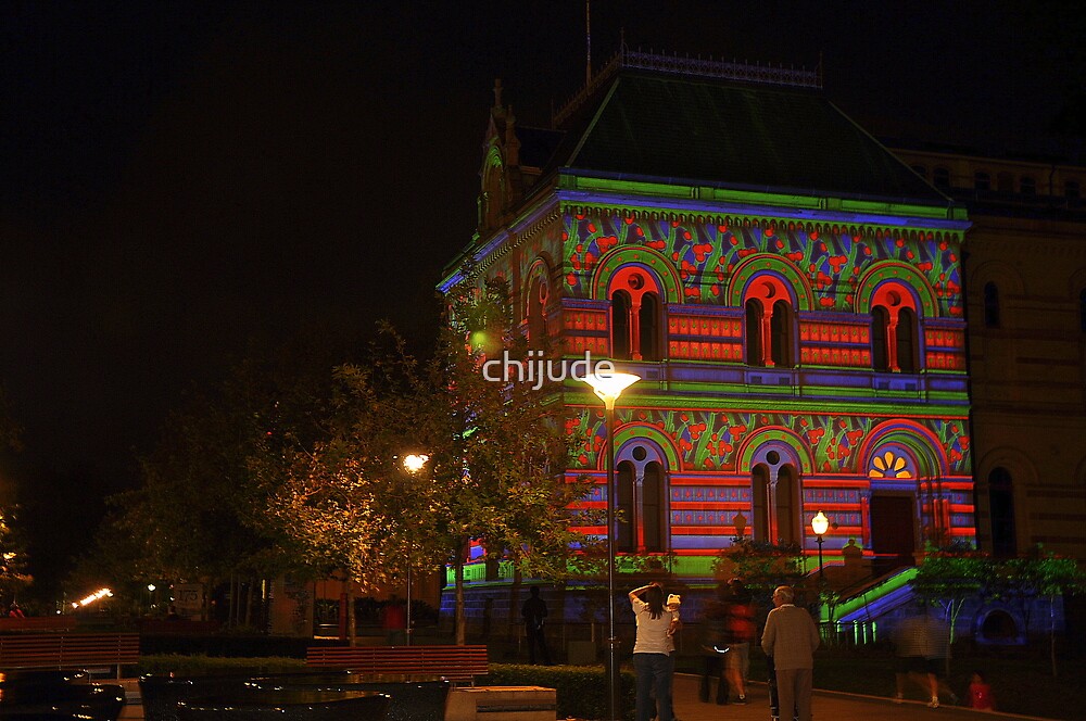 "Northern Lights Lighting Display Adelaide Festival North Terrace