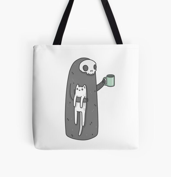 Coffee and cats All Over Print Tote Bag