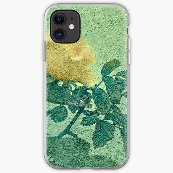 Yellow Rose Vintage Style Photo iPhone Soft Case