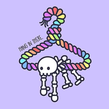 Artwork thumbnail, Skeleton Rainbow Hanger by NiceColors