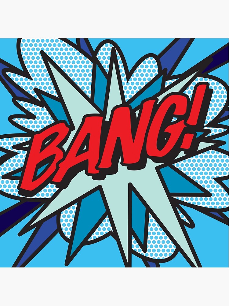 BANG Comic Book Pop Art Modern Fun Graphic by theimagezone