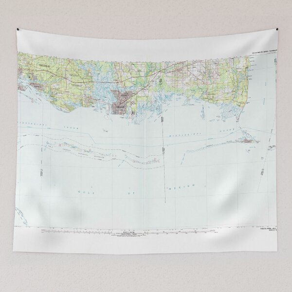 Item preview, USGS TOPO Map Mississippi MS Biloxi 337193 1982 100000 designed and sold by WetdryvacRBO2.