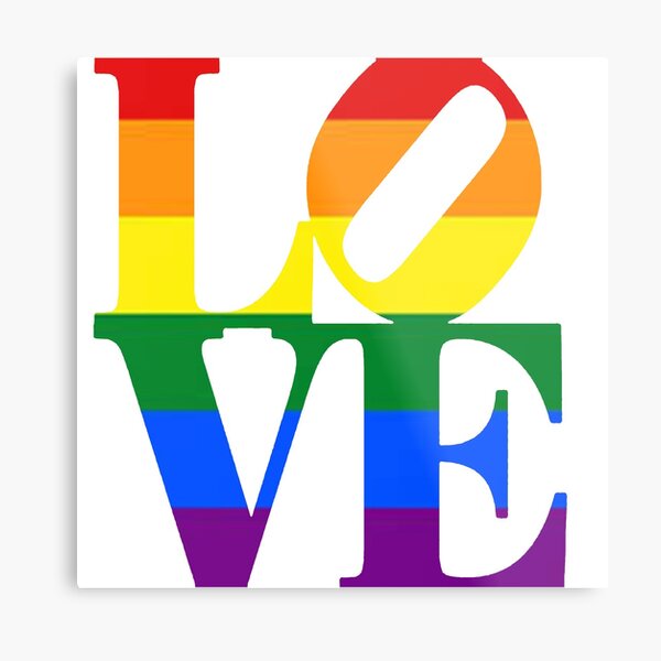 LGBTQ LOVE Pride Metal Print