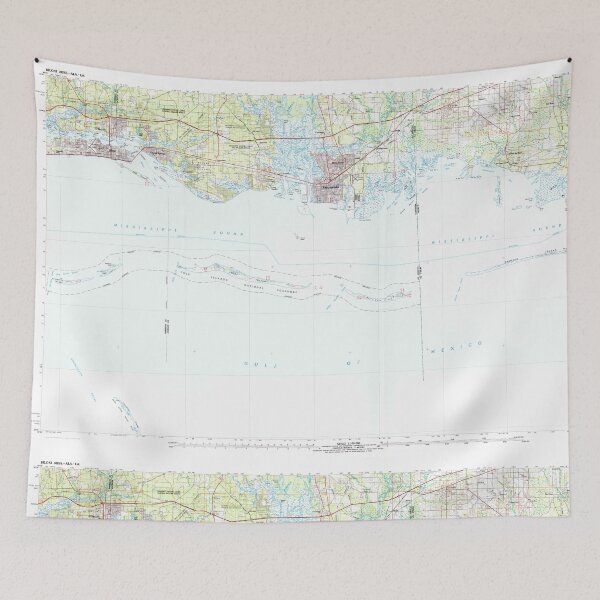 Item preview, USGS TOPO Map Mississippi MS Biloxi 337194 1982 100000 designed and sold by WetdryvacRBO2.