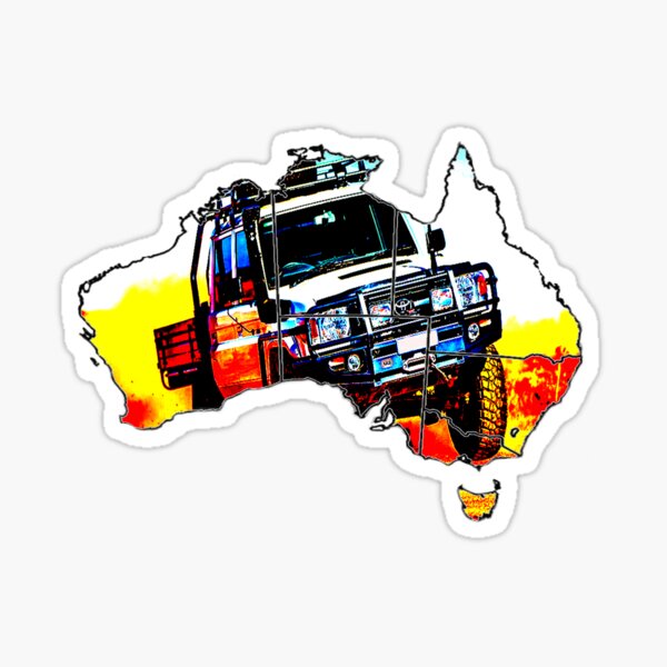 toyota land cruiser 79 4wd 4x4 Sticker