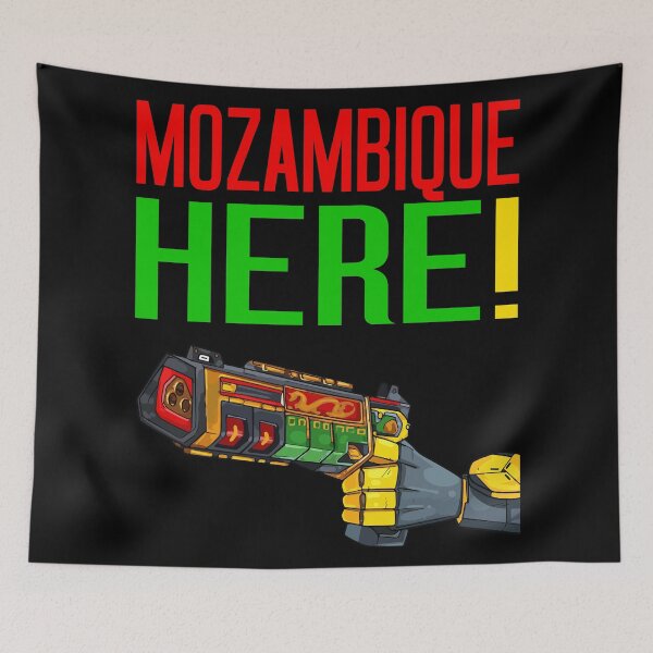 Item preview, MOZAMBIQUE HERE! designed and sold by Lowkey Fortnite Tees.