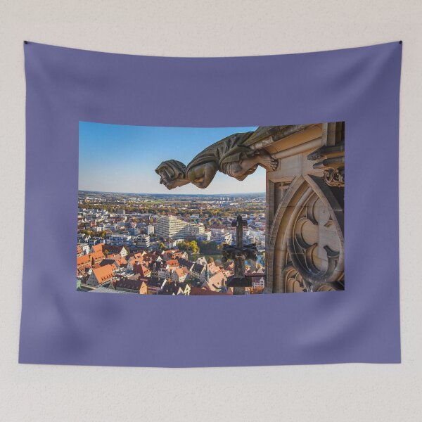 Item preview, Germany. Ulm. Ulm Minster. View from the Tower with the Gargoyle. designed and sold by vadim19.
