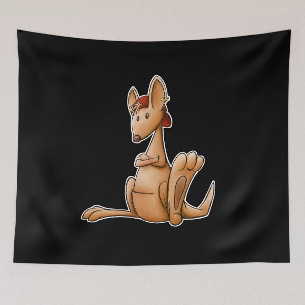Item preview, Funky Hiphop MC Kangaroo Casual Street-Style Art designed and sold by Skizzenmonster.