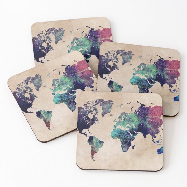 Item preview, World Map cold World designed and sold by JBJart.