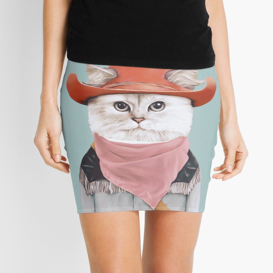 Rodeo Cat Mini Skirt