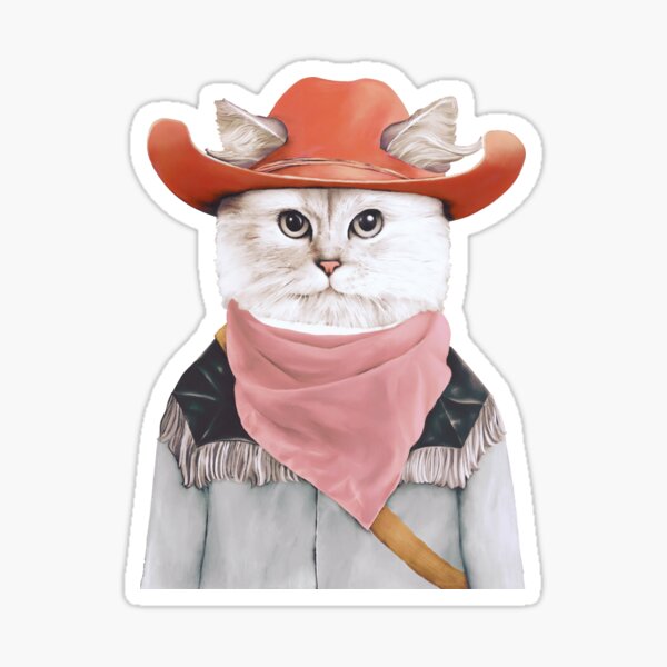 Rodeo Cat Sticker