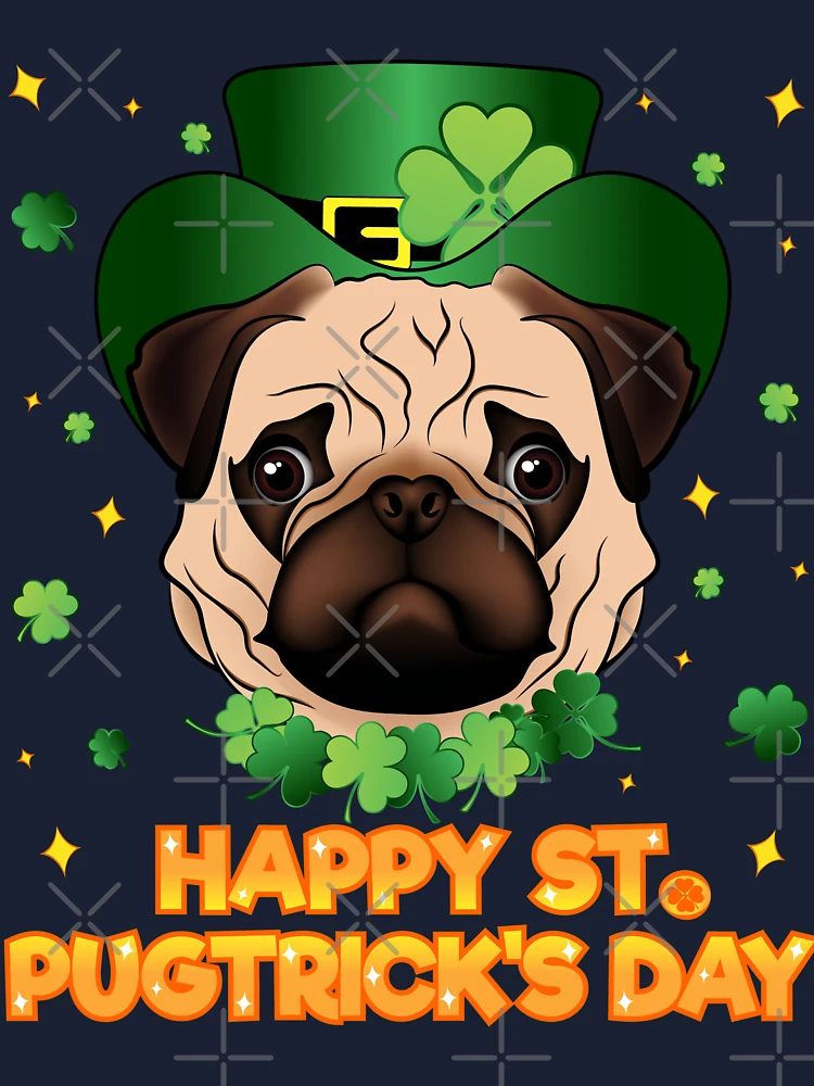 st patrick's day pug shirt