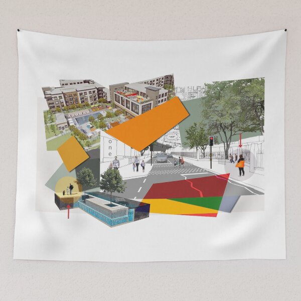 Item preview, Town Centre Planning with Trees and Pedestrians designed and sold by KALEIDOSCOPE UK.