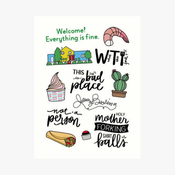 The Good Place TV Show Kunst Kunstdruck