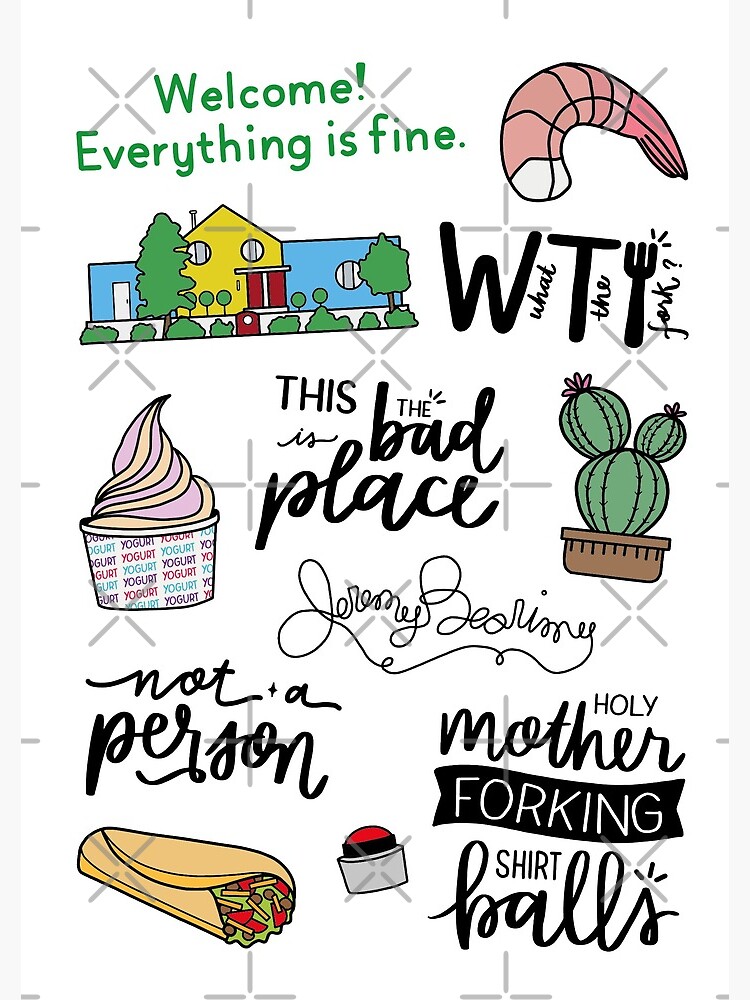 "The Good Place TV Show Art" Spiral Notebook by lettersofjoy Redbubble