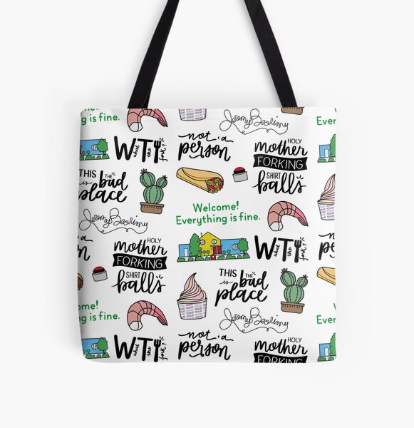 The Good Place TV Show Art All Over Print Tote Bag