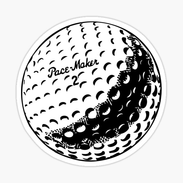 "golfball" Sticker for Sale by sockedesign Redbubble
