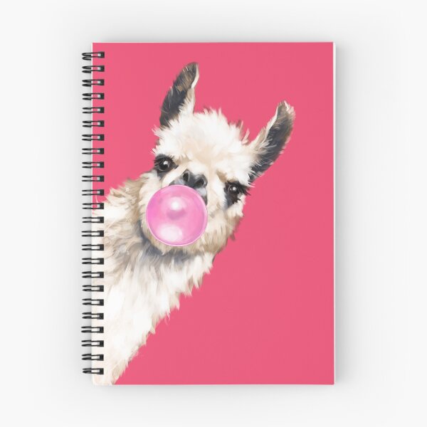 Item preview, Bubble Gum Sneaky Llama in Red designed and sold by bignosework.