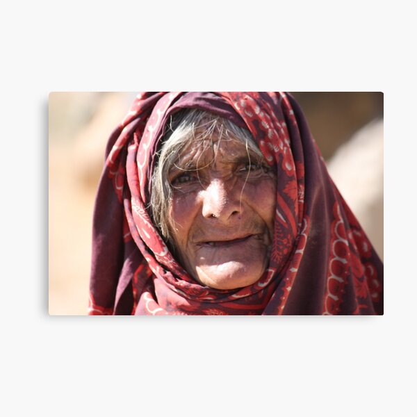 Old Woman (afghanistan) Canvas Print
