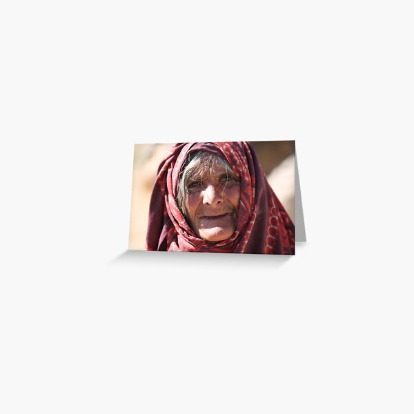 Old Woman (afghanistan) Greeting Card