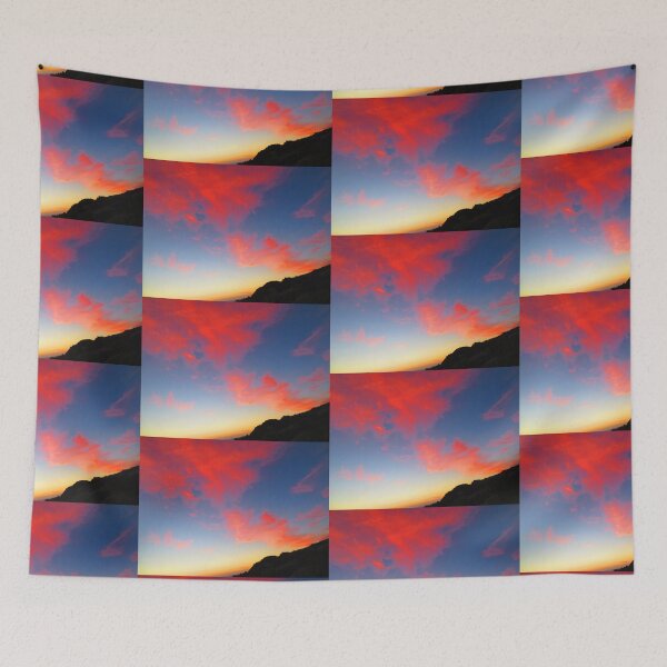 Item preview, Sunset over the volcano designed and sold by Kunterbuntes.