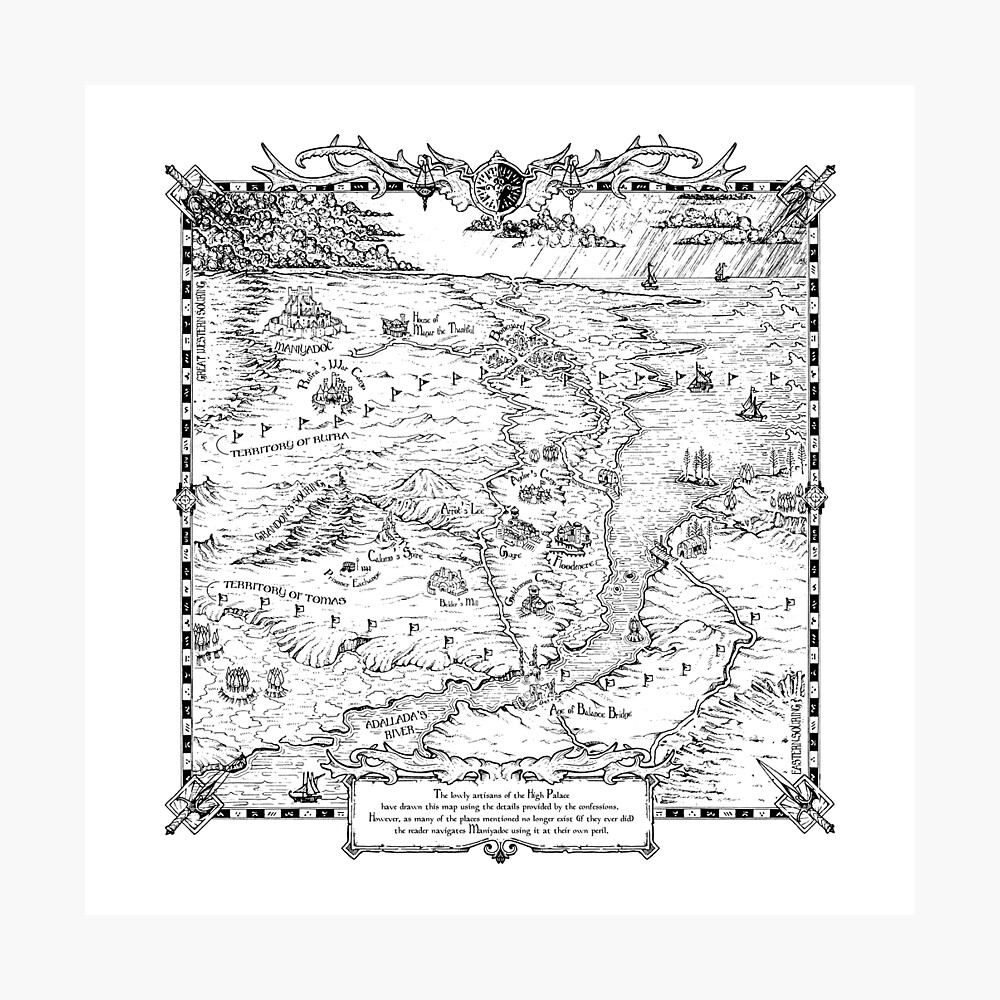 Wounded Kingdom book black and white map