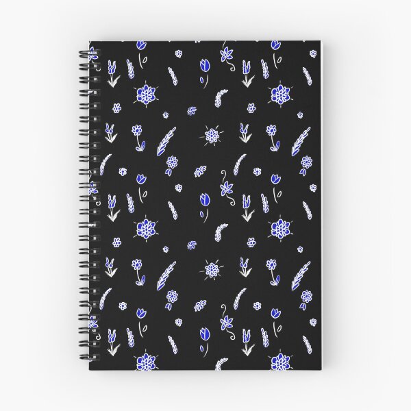 Item preview, Doodly Dark Blue Flowers designed and sold by Blenderbeetle.