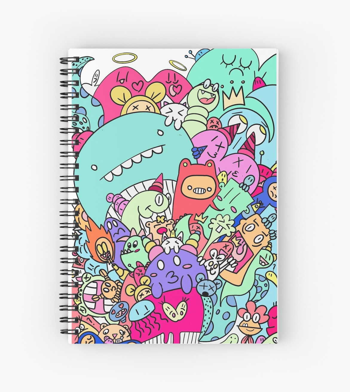 "colored doodle" Spiral Notebooks by Danilagreca Redbubble