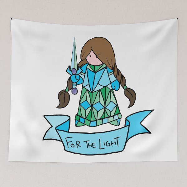 Item preview, Brunette Paladin - For the Light designed and sold by JonGrin.