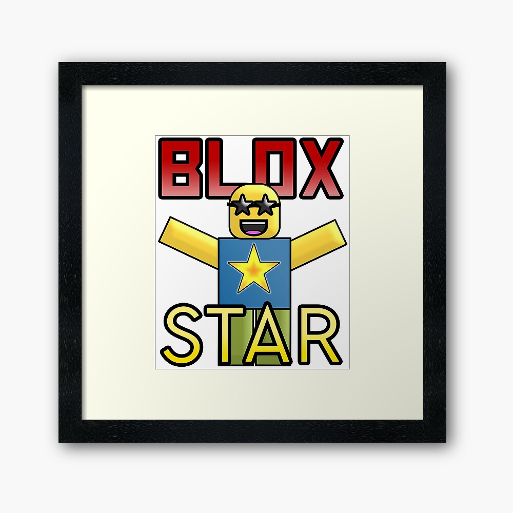Roblox Blox Star Framed Art Print By Jenr8d Designs Redbubble - roblox blox star mug by jenr8d designs redbubble