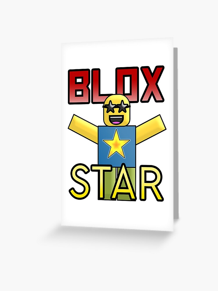 Roblox Blox Star Greeting Card By Jenr8d Designs Redbubble - roblox blox star laptop sleeve by jenr8d designs redbubble