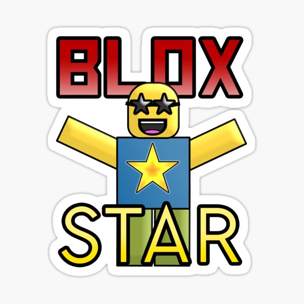 Roblox Blox Star Sticker By Jenr8d Designs Redbubble - roblox star gifts merchandise redbubble
