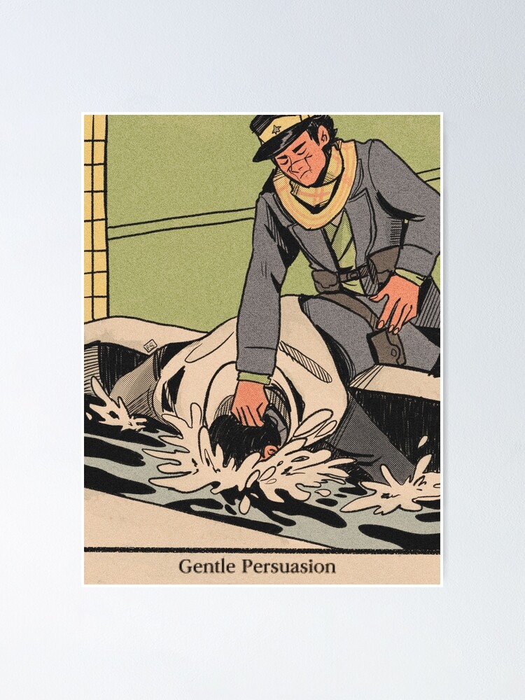 "Gentle persuasion " Poster by dubydoods | Redbubble