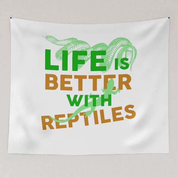 Item preview, Life is better with reptile gecko snake designed and sold by NixBob.