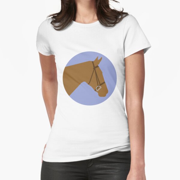 Aperçu de l'œuvre Cheval minimaliste → Marron / Lavande créée et vendue par Darcy White.