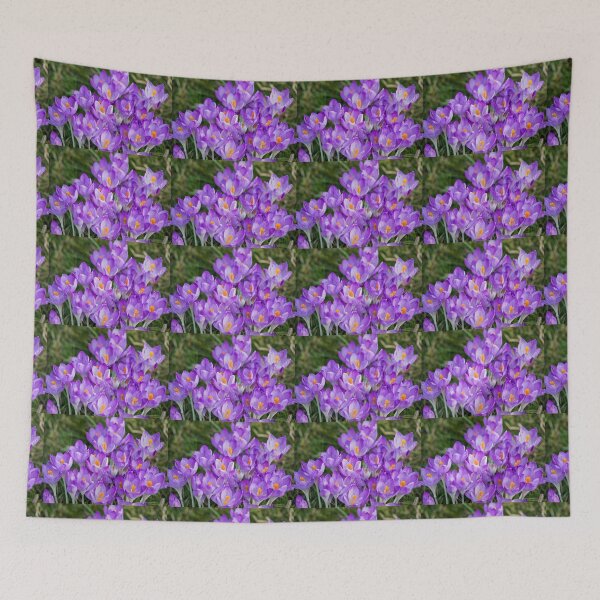 Item preview, Clump of English wild purple crocuses designed and sold by Violaman.