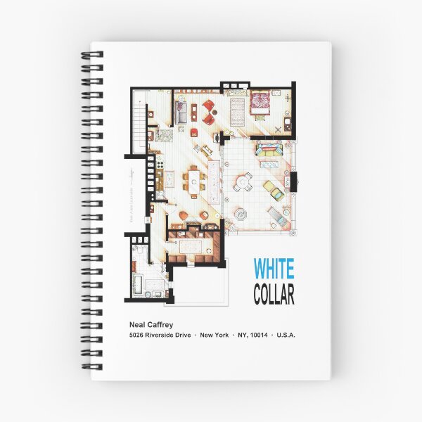Item preview, Neal Caffrey's apartment from WHITE COLLAR designed and sold by TV Floorplans & More.