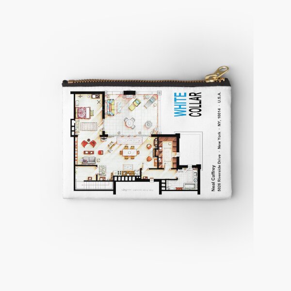 Item preview, Neal Caffrey's apartment from WHITE COLLAR designed and sold by TV Floorplans & More.