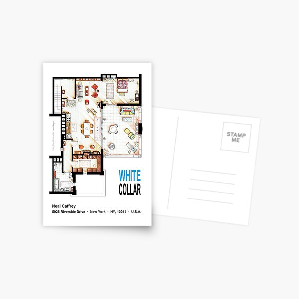 Item preview, Neal Caffrey's apartment from WHITE COLLAR designed and sold by TV Floorplans & More.