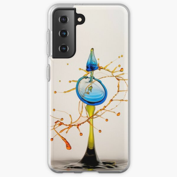 #water #liquid #drop #art illustration abstract wine space astronomy yellow color image Samsung Galaxy Soft Case