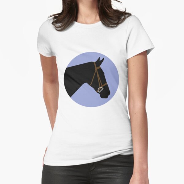 Aperçu de l'œuvre Cheval minimaliste → Noir / Lavande créée et vendue par Darcy White.