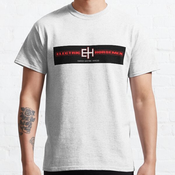 Electric Horsemen - Custom Electric Bikes black sticker Classic T-Shirt