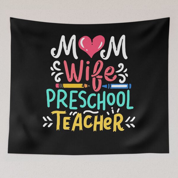 Item preview, Mothers Day Mom Wife Preschool Teacher Cute  designed and sold by 4tomic.