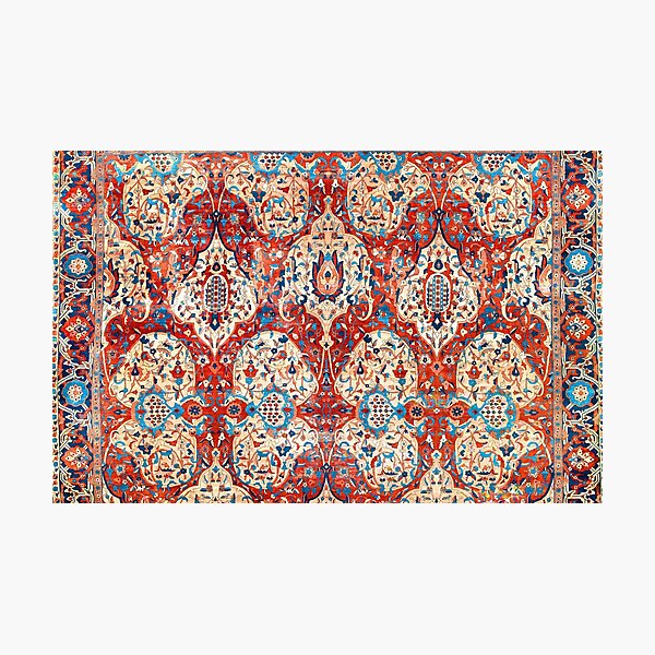 Aperçu de l'œuvre Tabriz Azerbaïdjan Nord-Ouest Tapis Persan Impression créée et vendue par Vicky Brago-Mitchell®.
